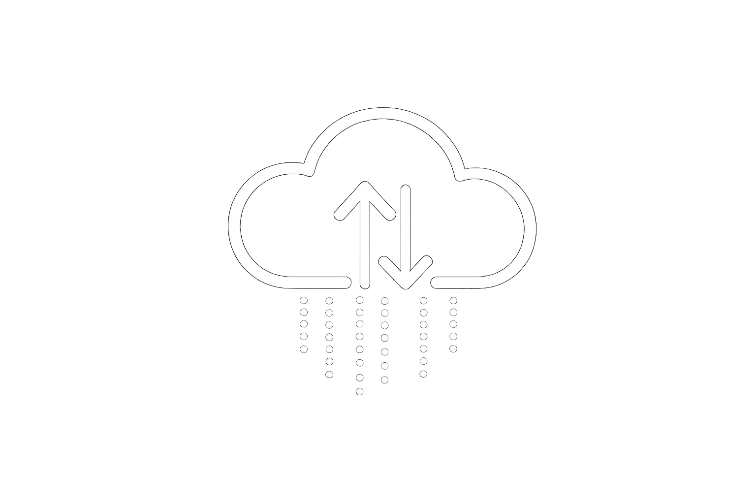 Cloud data loop illustration